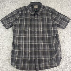 5.11 Tactical Gunther Short Sleeve Plaid Shirt XL Gray /Blue